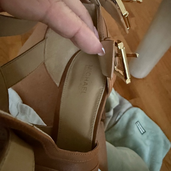 Michael Kors Tan Strappy Heels - Picture 3 of 4